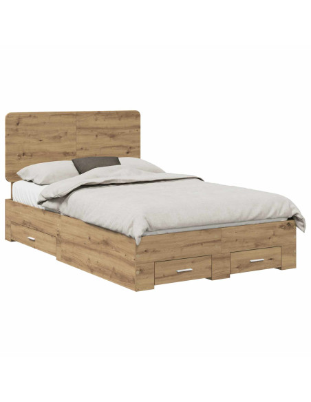 Struttura del letto Rovere artigianale 120 x 190 cm