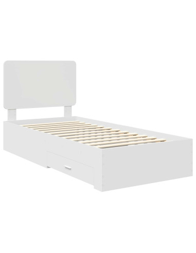 Struttura del letto Bianco 90 x 190 cm Legno multistrato
