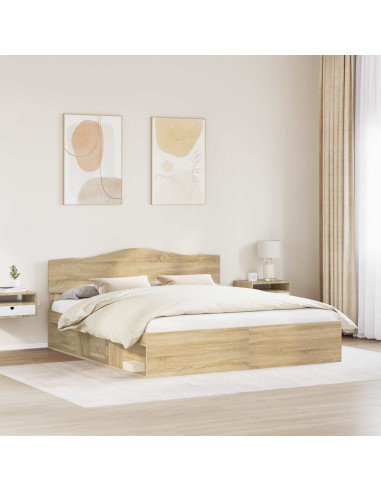 Struttura del letto Sonoma 180 x 200 cm Pino massello