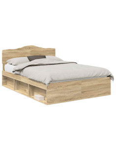 Struttura del letto Sonoma 140 x 200 cm Pino massello 2