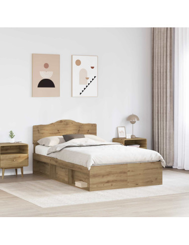 Struttura del letto Rovere Artigianale 135 x 190 cm