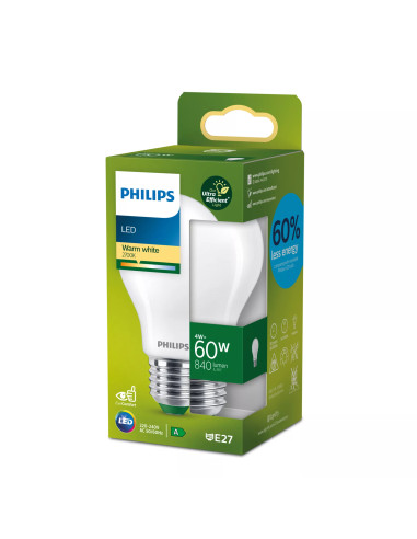Philips Lampadina smerigliata a filamento 60 W A60 E27