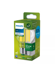 Philips Lampadina trasparente a filamento 100 W A60 E27 2