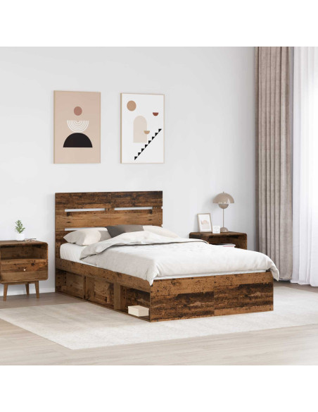 Struttura del letto Legno vecchio 120 x 200 cm Pino massello