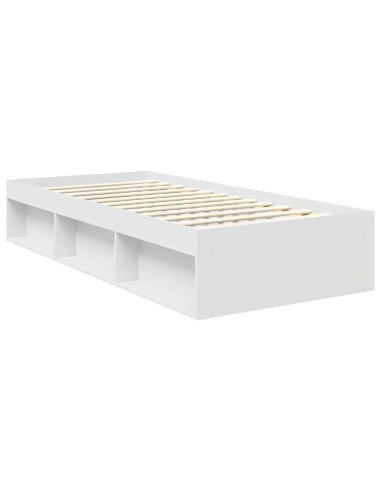 Struttura del letto Bianco 90 x 190 cm Pino massello