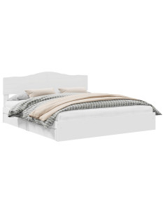 Letto con Contenitore Bianco 180 x 200 cm Legno multistrato 2