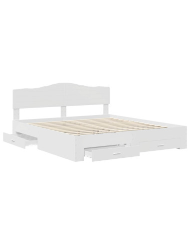 Struttura del letto Bianco 180 x 200 cm Legno multistrato