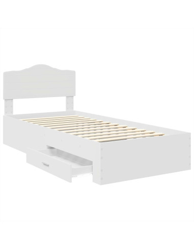 Struttura del letto Bianco 90 x 190 cm Legno multistrato