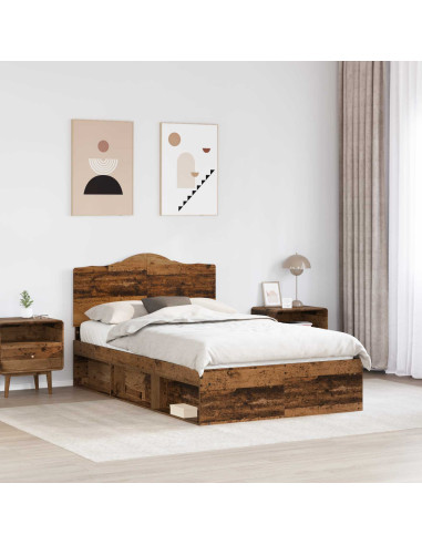 Struttura del letto Legno vecchio 120 x 200 cm Pino massello