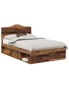 Struttura del letto Legno vecchio 120 x 190 cm Pino massello 2