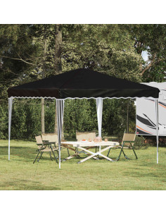 Tenda per feste a pop-up Nero 288 x 288 x 245 cm Tessuto Oxford