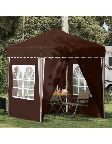 Tenda per feste a pop-up Marrone 195 x 195 x 245 cm