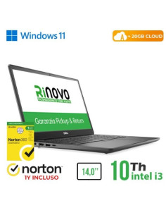 NB DELL RINOVO REFURBISHED Latitude 3410 RN42422311 14" i3-10xxU 8GB SSD 240GB W11P + CLOUD 20GB + NORTON