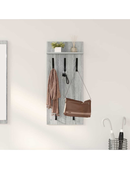Appendiabiti a muro Grigio Sonoma 40 x 10 x 90 cm