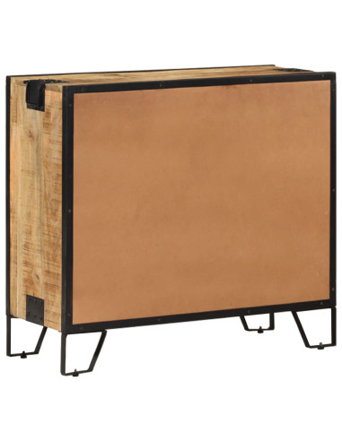 Credenza 80x31x71 cm in Legno Massello di Mango Grezzo