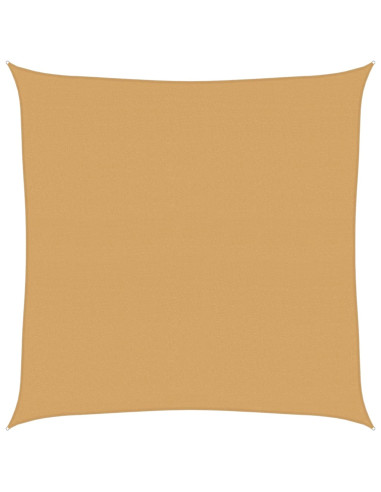 Vela Parasole 160 g/m² Quadrata Sabbia 4x4 m in HDPE