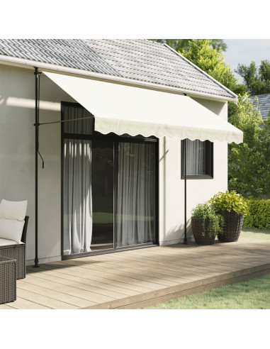 Tessuto di Ricambio per Mantovana da Tenda Strisce Crema 3 m