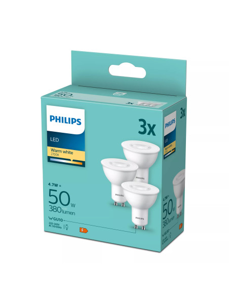 Philips Faretto 50 W PAR16 GU10 x3