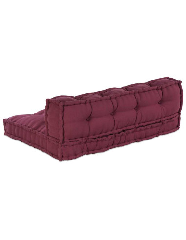 Divano modulare 2 pcs Bordeaux 120 x 80 x 38 cm Tessuto