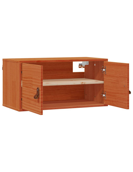 Armadietto a muro Marrone cerato 80 x 30 x 30 cm Pino massello