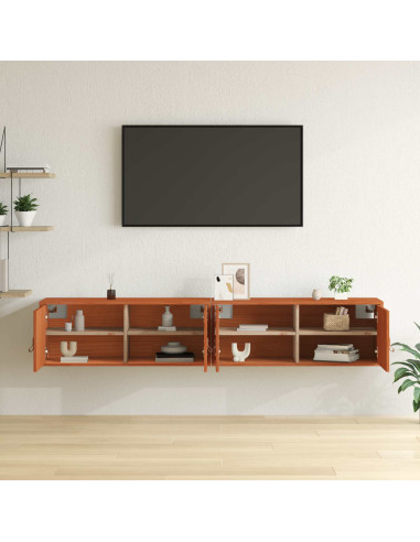 Armadietto a muro 2 pcs Marrone cerato 80 x 30 x 30 cm