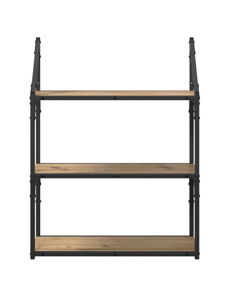 Scaffale da parete Rovere artigianale 60 x 21 x 78,5 cm
