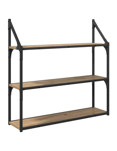 Scaffale da parete Rovere artigianale 80 x 21 x 78,5 cm