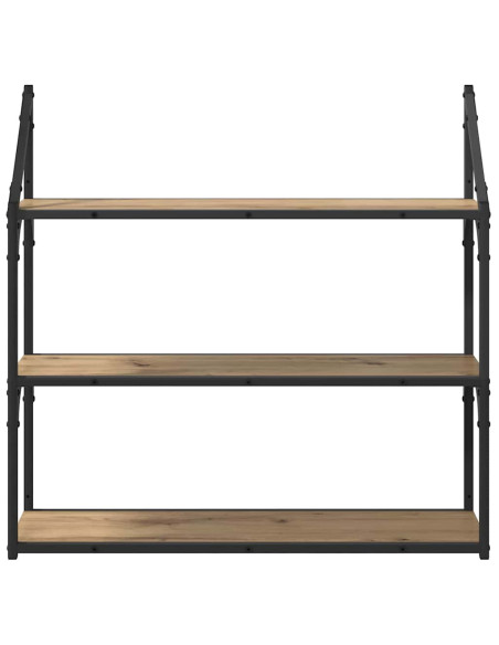 Scaffale da parete Rovere artigianale 80 x 21 x 78,5 cm