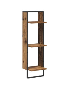Scaffale da parete Legno vecchio 30 x 25 x 100 cm 2