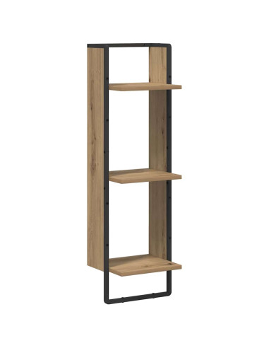 Scaffale da parete Rovere artigianale 30 x 25 x 100 cm