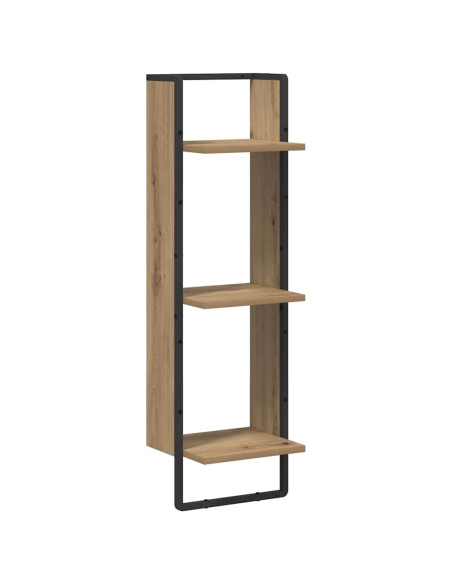 Scaffale da parete Rovere artigianale 30 x 25 x 100 cm