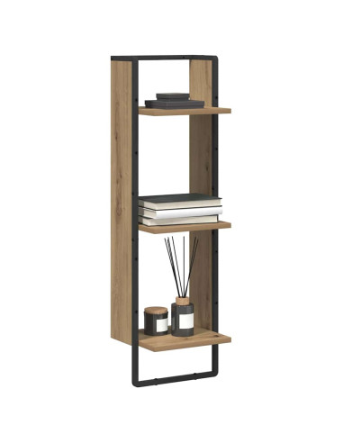 Scaffale da parete Rovere artigianale 30 x 25 x 100 cm