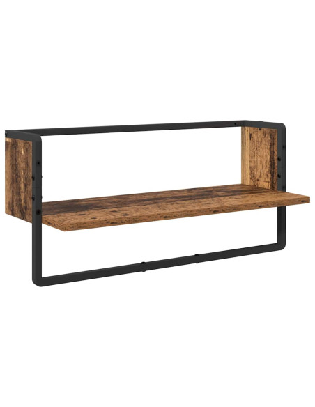 Set mensole da parete 4 pcs Legno vecchio 65 x 25 x 30 cm