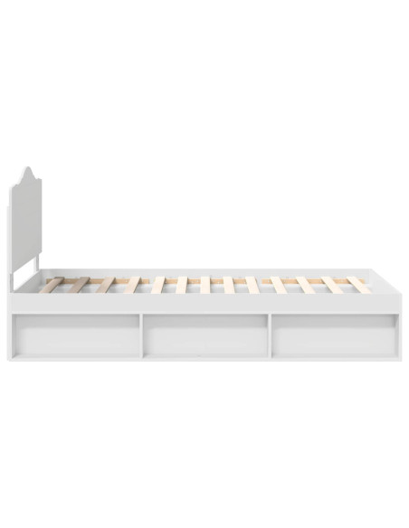 Struttura del letto Bianco 75 x 190 cm Pino massello