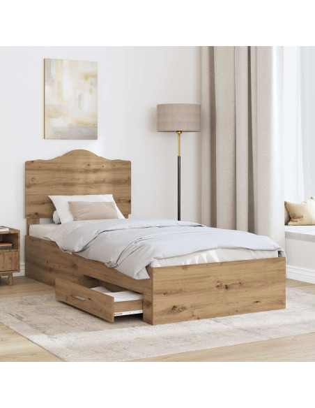 Struttura del letto Rovere artigianale 100 x 200 cm