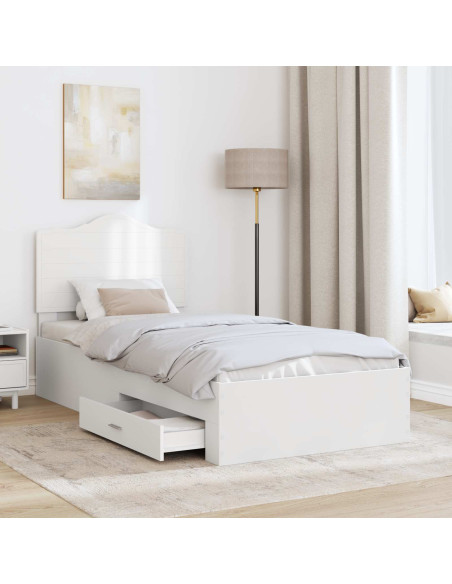 Struttura del letto Bianco 90 x 190 cm Legno multistrato