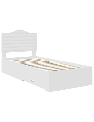 Struttura del letto Bianco 90 x 190 cm Legno multistrato