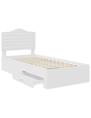 Struttura del letto Bianco 90 x 190 cm Legno multistrato