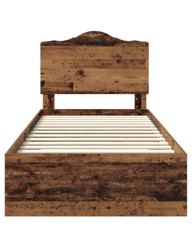 Struttura del letto Legno vecchio 90 x 190 cm Legno multistrato