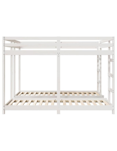 Struttura letto a castello triplo Bianco 200 x 200 cm