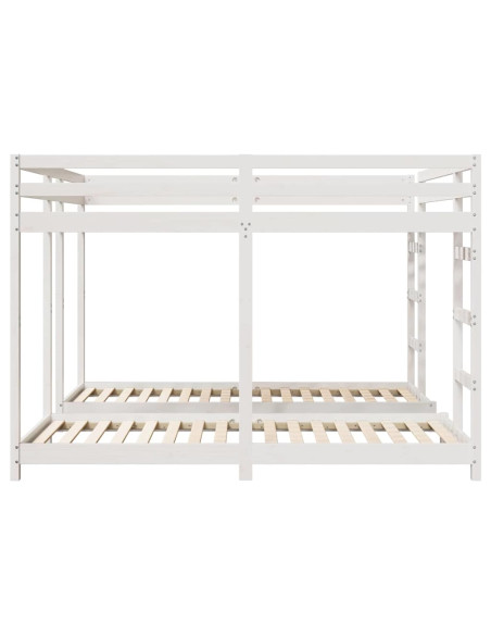 Struttura letto a castello triplo Bianco 200 x 200 cm