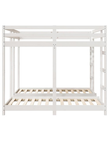 Struttura letto a castello triplo Bianco 160 x 200 cm