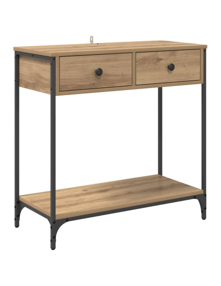 Tavolo consolle Rovere artigianale 75 x 34,5 x 75 cm