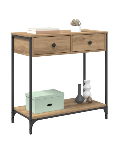 Tavolo consolle Rovere artigianale 75 x 34,5 x 75 cm