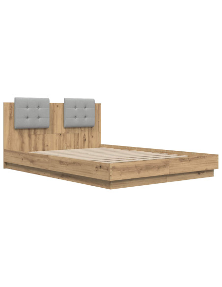Struttura letto con testata Rovere artigianale 150 x 200 cm