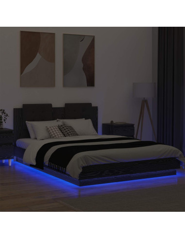 Struttura letto con testata Legno vecchio 140 x 200 cm