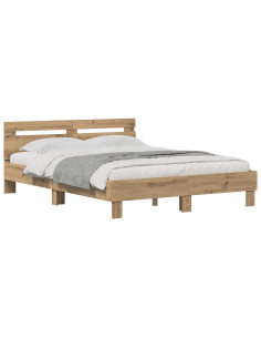 Struttura del letto Rovere artigianale 120 x 200 cm 2