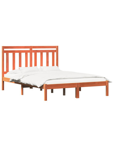 Struttura del letto Marrone cerato 205,5 x 165,5 x 100 cm