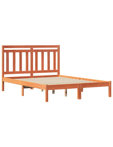 Struttura del letto Marrone cerato 205,5 x 145,5 x 100 cm