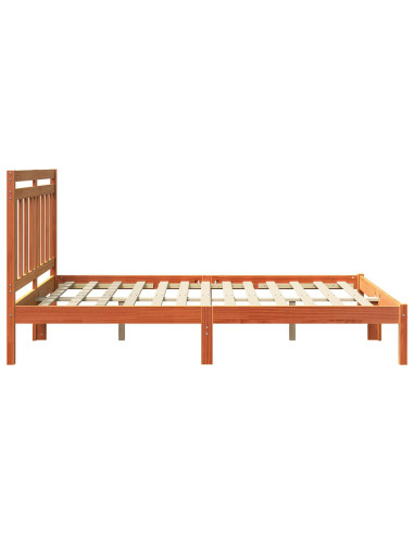 Struttura del letto Marrone cerato 205,5 x 145,5 x 100 cm